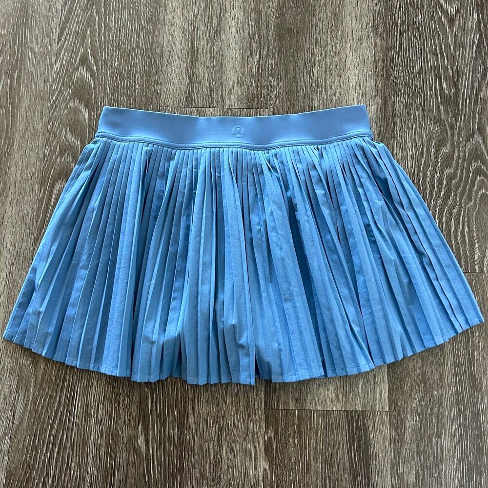 Lululemon Varsity High Rise Pleated Tennis Skirt Oasis Blue Size 8 - Picture 11 of 15